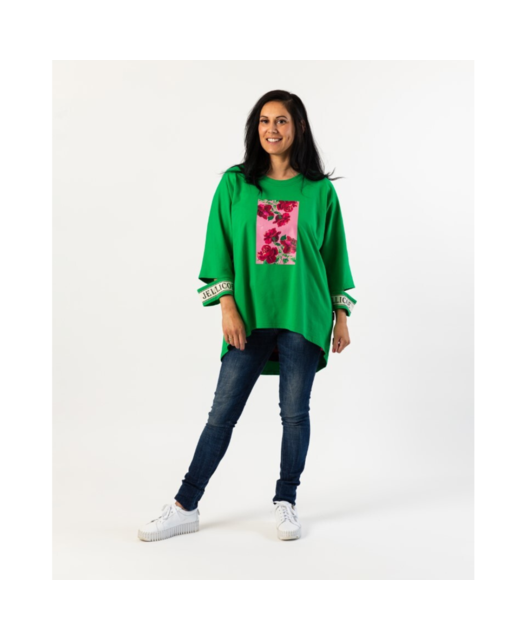 Green Rose Sweatshirt