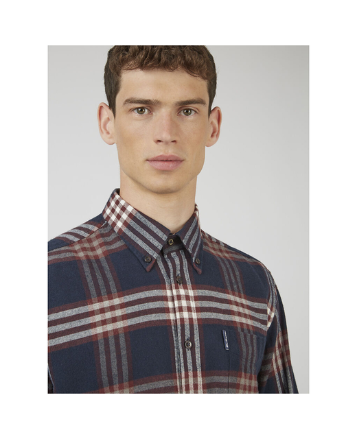 Oversized Brushed Check