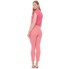 Pink Houndstooth Slim Ankle Pant