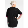 Relaxed Black Tee Peony 