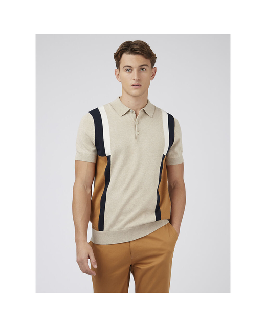 Intarsia Stripe Polo